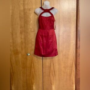 BCBGMaxazaria Deep Reddish Orange short formal dress size 2